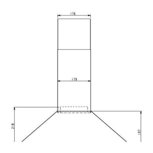 Hotte décorative murale ESSENTIELB EHDT 614i