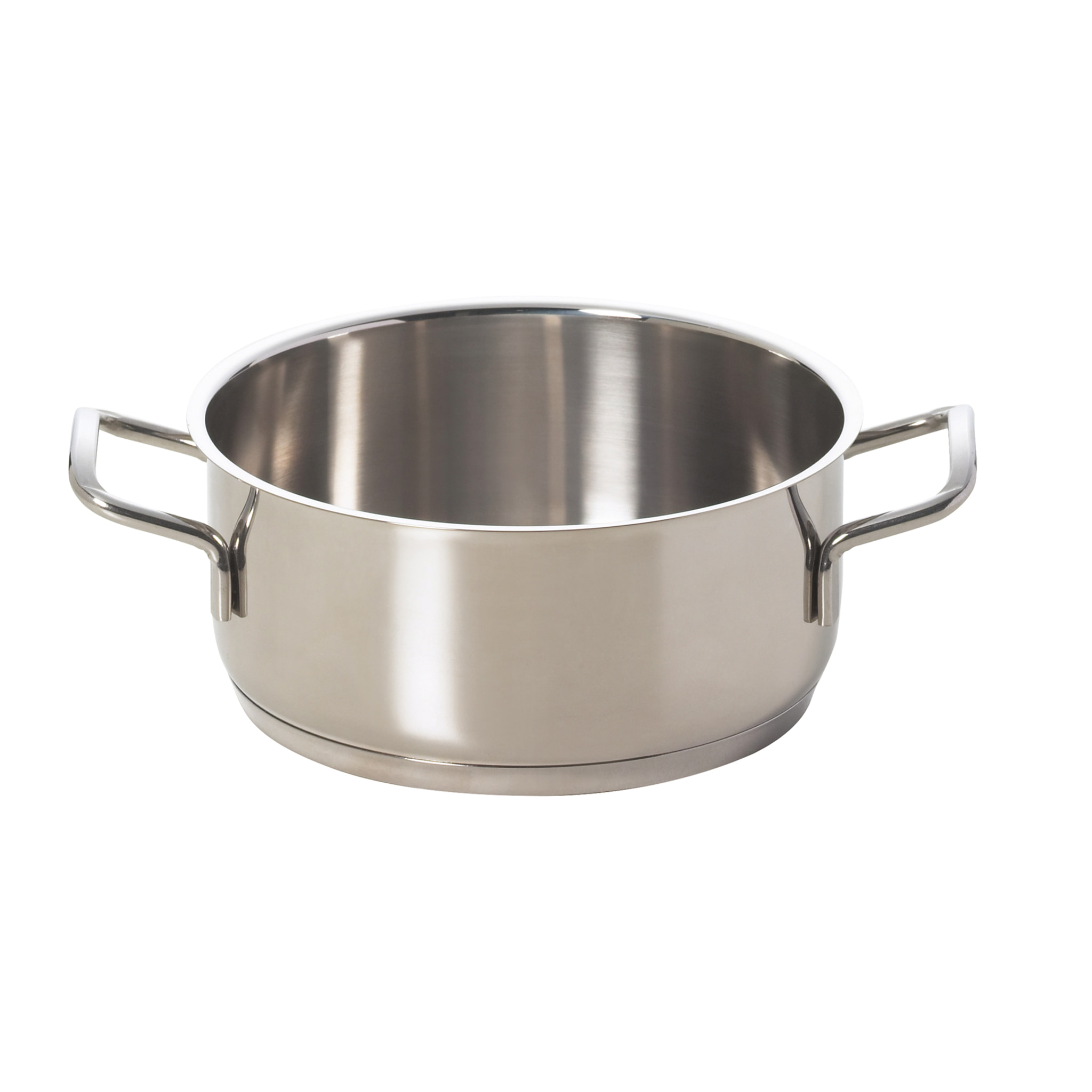 Casseruola 22 cm due manici Excelsa – Jazz Cook, Acciaio Argentato