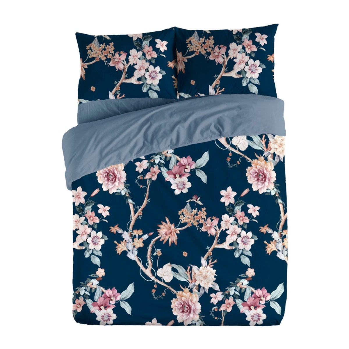 Housse de couette saori marin