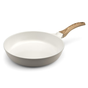 Mythic - Padella 28 cm con rivestimento in ceramica bianca