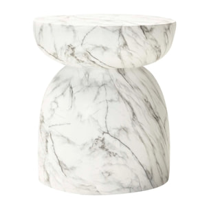 Mesa Auxiliar Taburete Blanco Sedit 41x41x47 Cm
