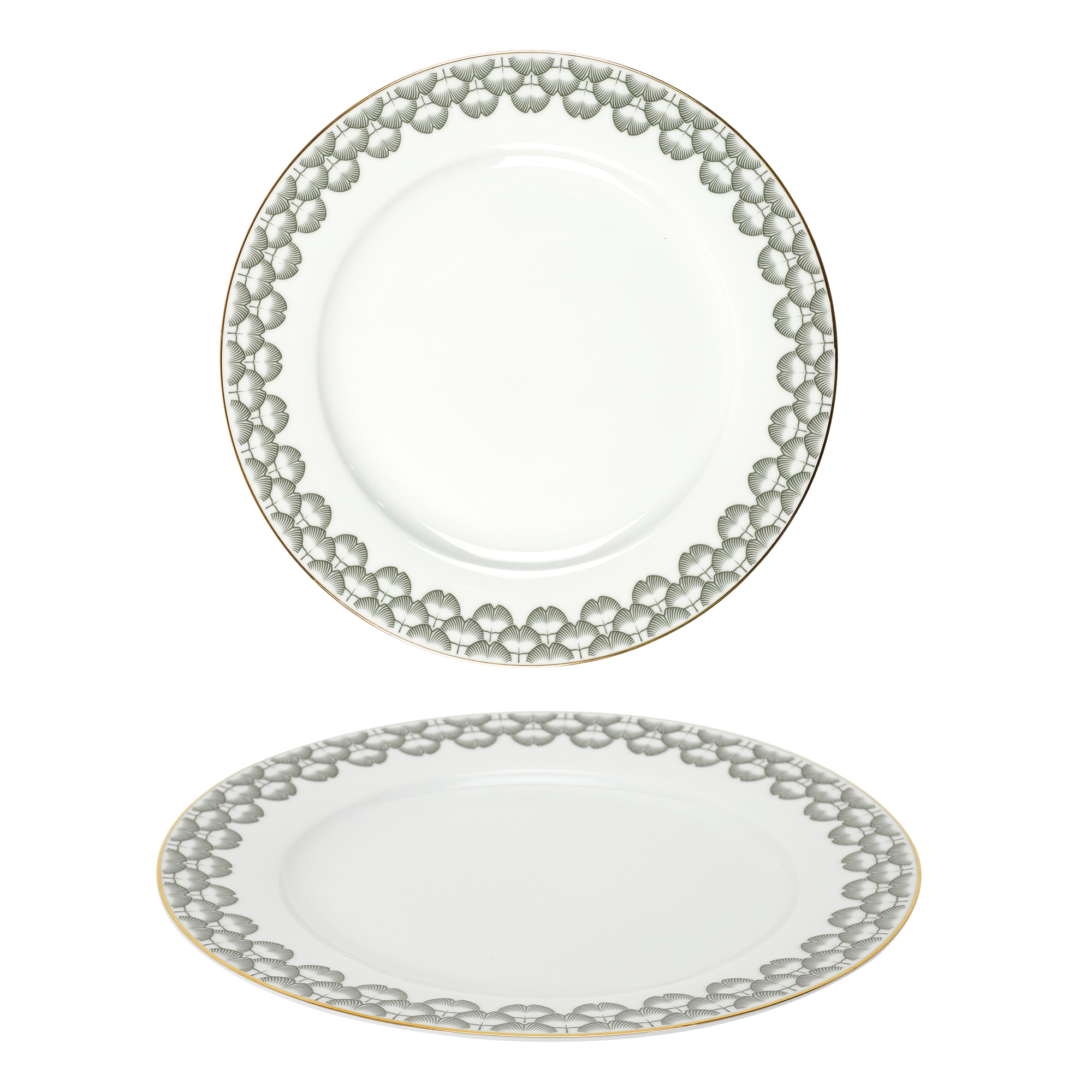 Service 12 Pieces Porcelaine Ginko