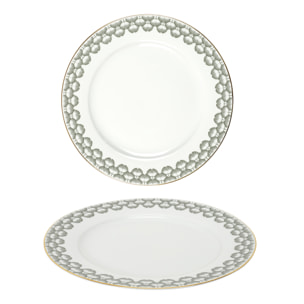 Service 12 Pieces Porcelaine Ginko