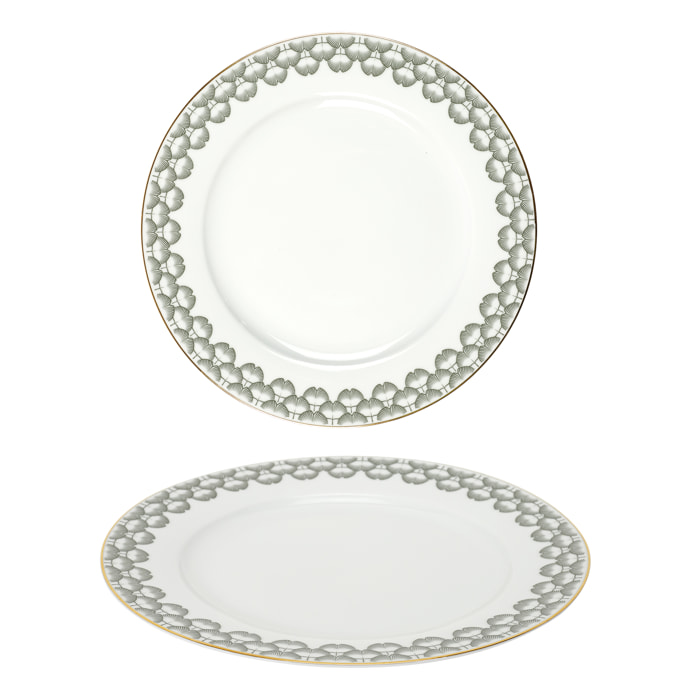 Service 12 Pieces Porcelaine Ginko