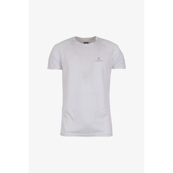 T-shirt Esercito a maniche corte sport bianca uomo