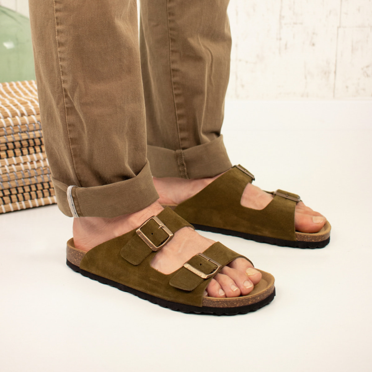 SANDALIA BABUNKERS VERDE