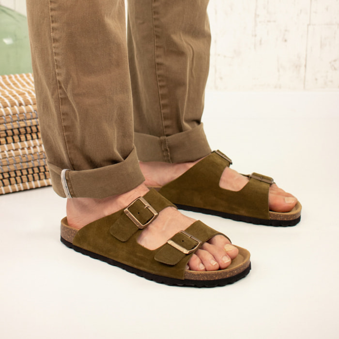 SANDALIA BABUNKERS VERDE