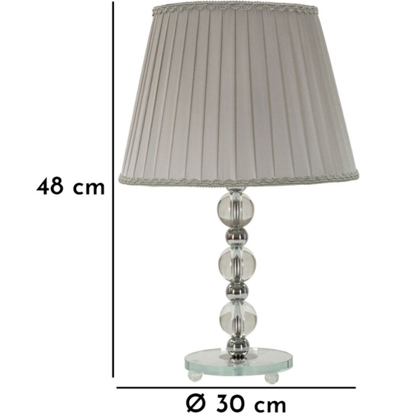 LAMPADA DA TAVOLO TOLLY CM Ø 30x48