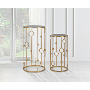 TAVOLINETTO CAGE COPPIA CHARME 1921 DORATI