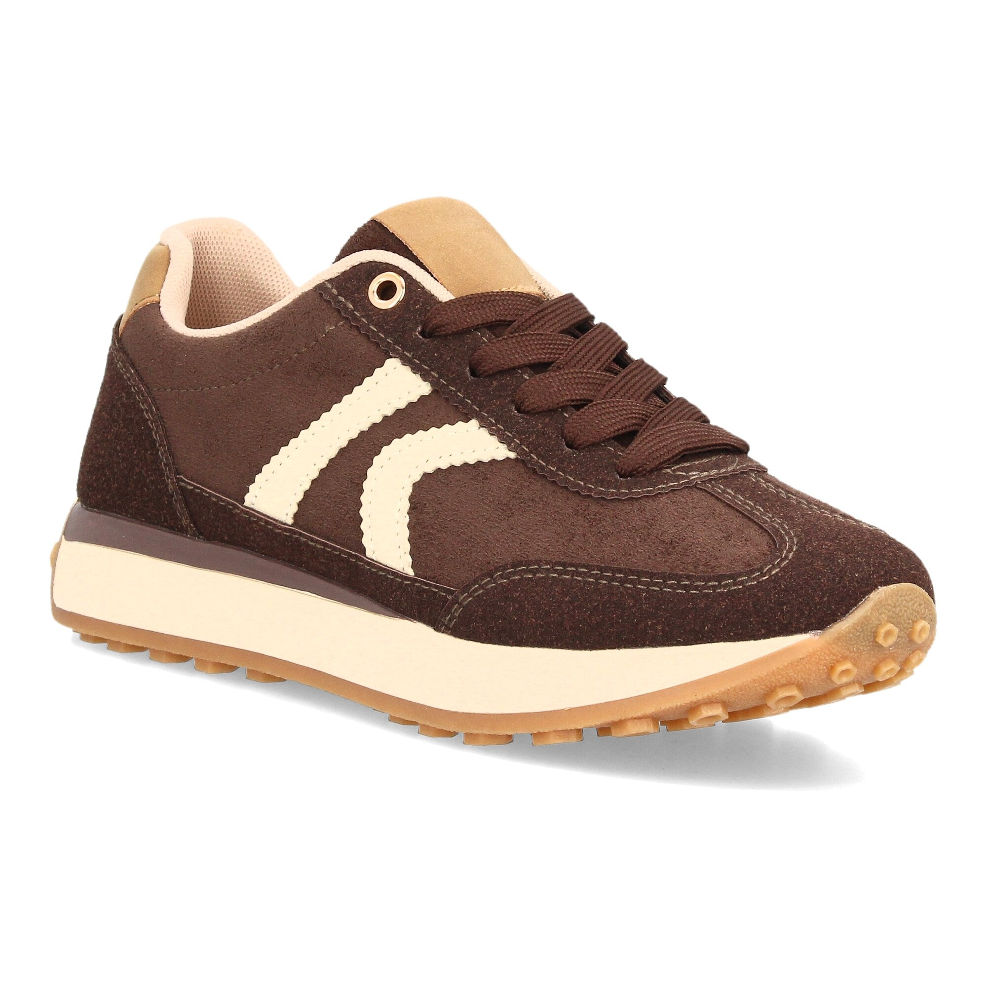 Zapatillas casual retro con cordones para mujer