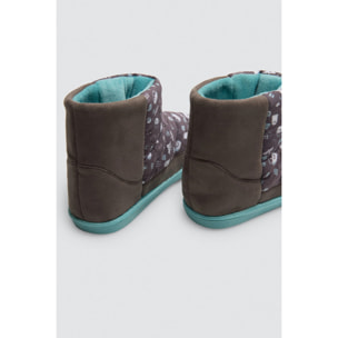 Stivaletti da casa per bambini con stampa fantasma