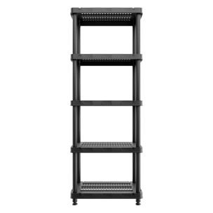 Titan X - Scaffale Modulare 5 Ripiani 90x45xH185 cm in Resina Nero