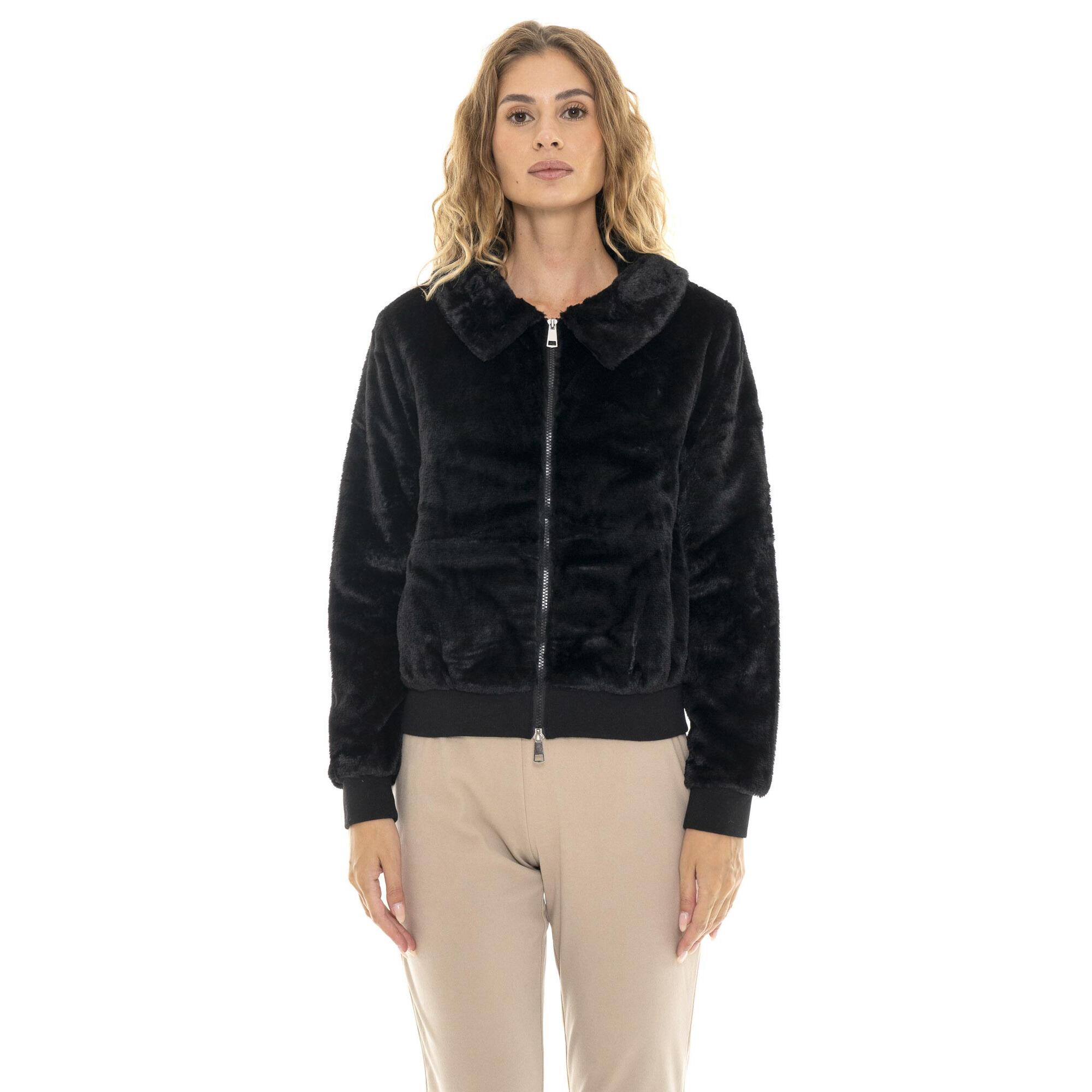 Never Without Chaqueta Sherpa suave de invierno para mujer