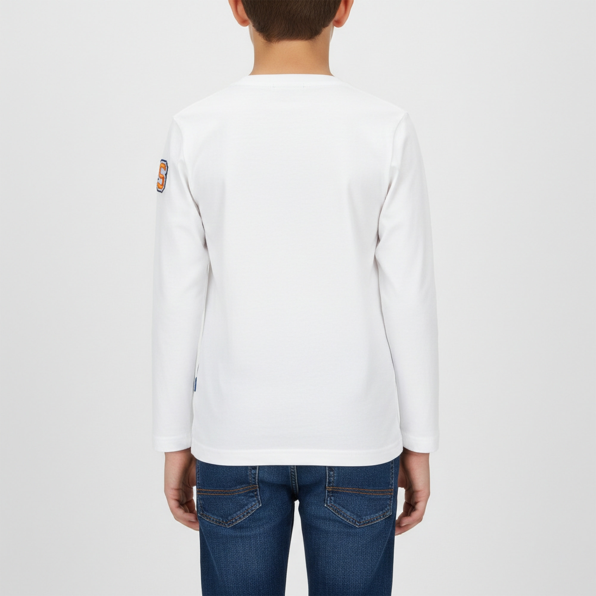 T-shirt maniche lunghe con ricamo logo