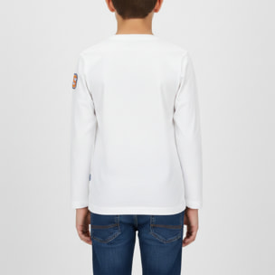 T-shirt maniche lunghe con ricamo logo