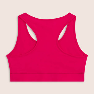 Top sportivo con retro vogatore elasticizzato