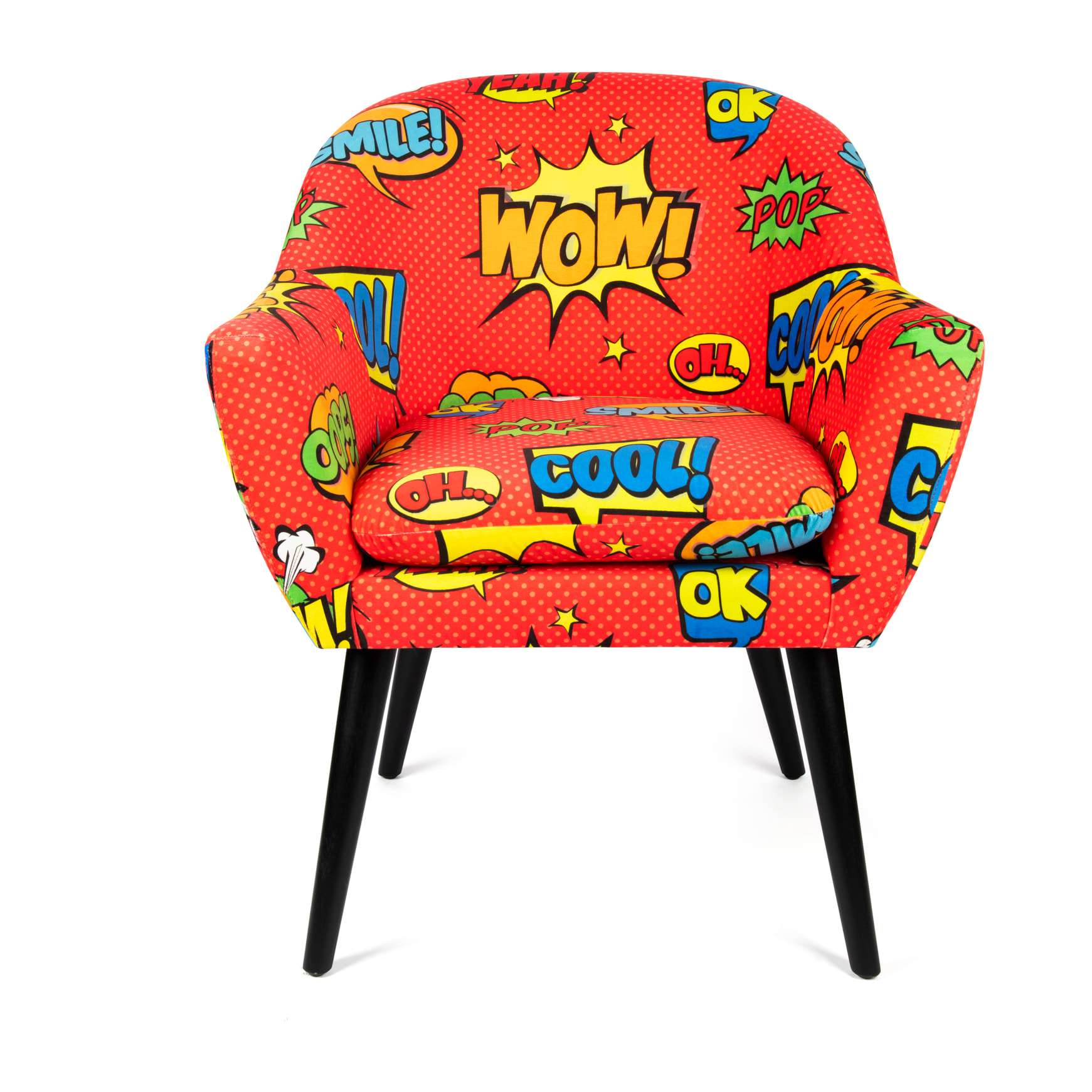 Poltrona Excelsa Pop in poliestere e multistrato 70,5x65x83 cm multicolore