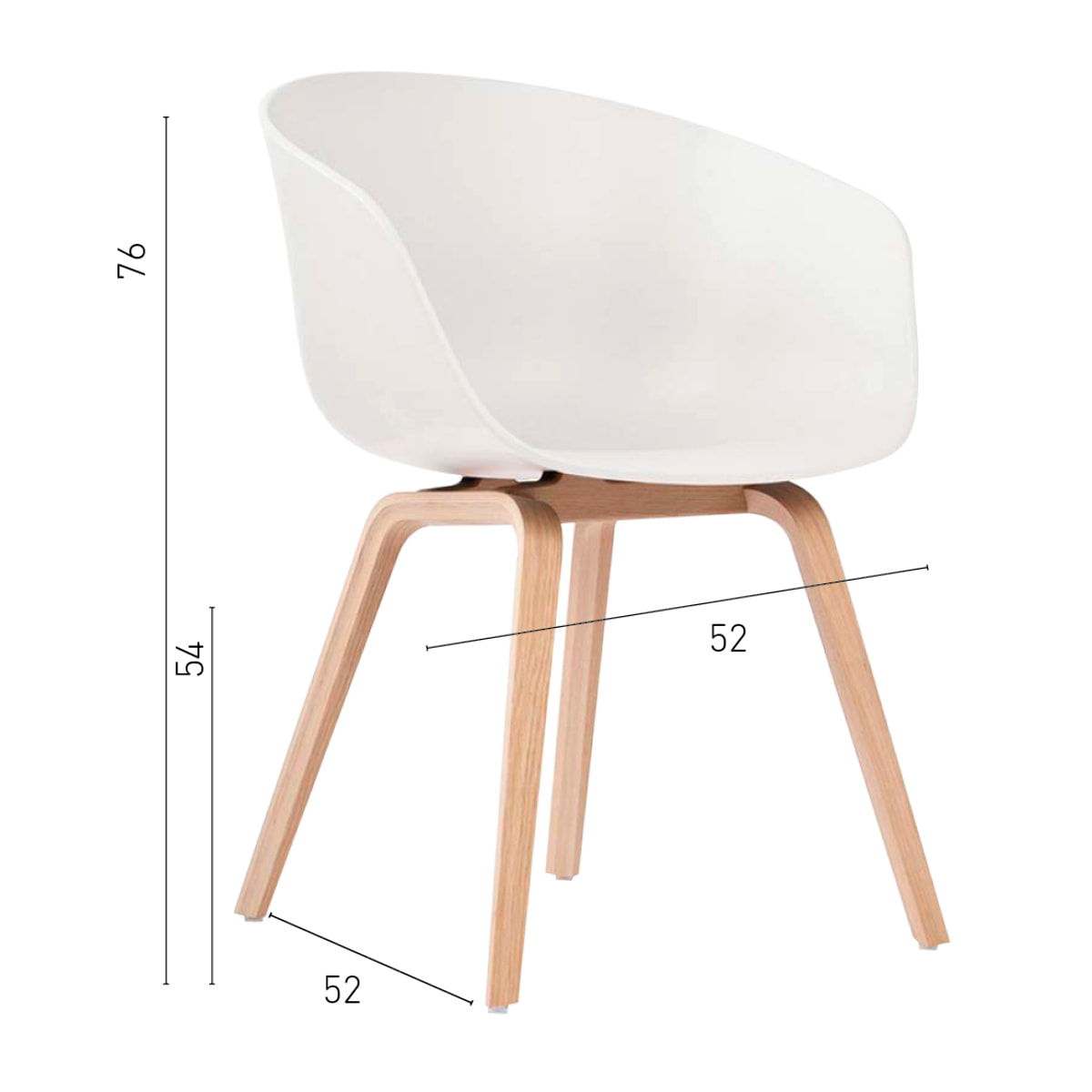 Silla Cute White