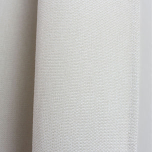 Rideau à oeillets en velours chenillé - Ecru