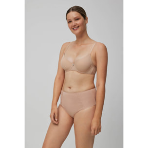 Slip intime a vita alta beige