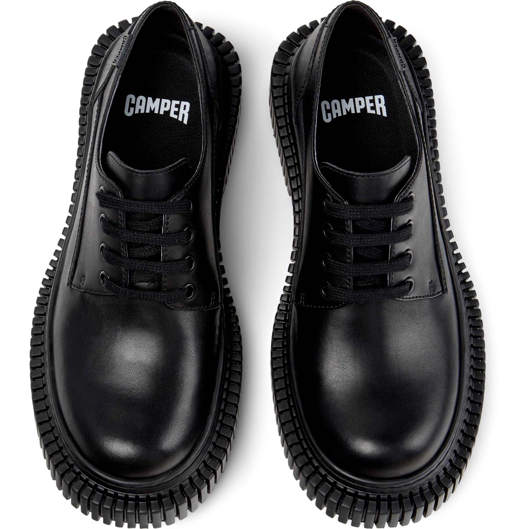 Zapatos de cordones - CAMPER Pix Berlin - Negro - Cuero liso