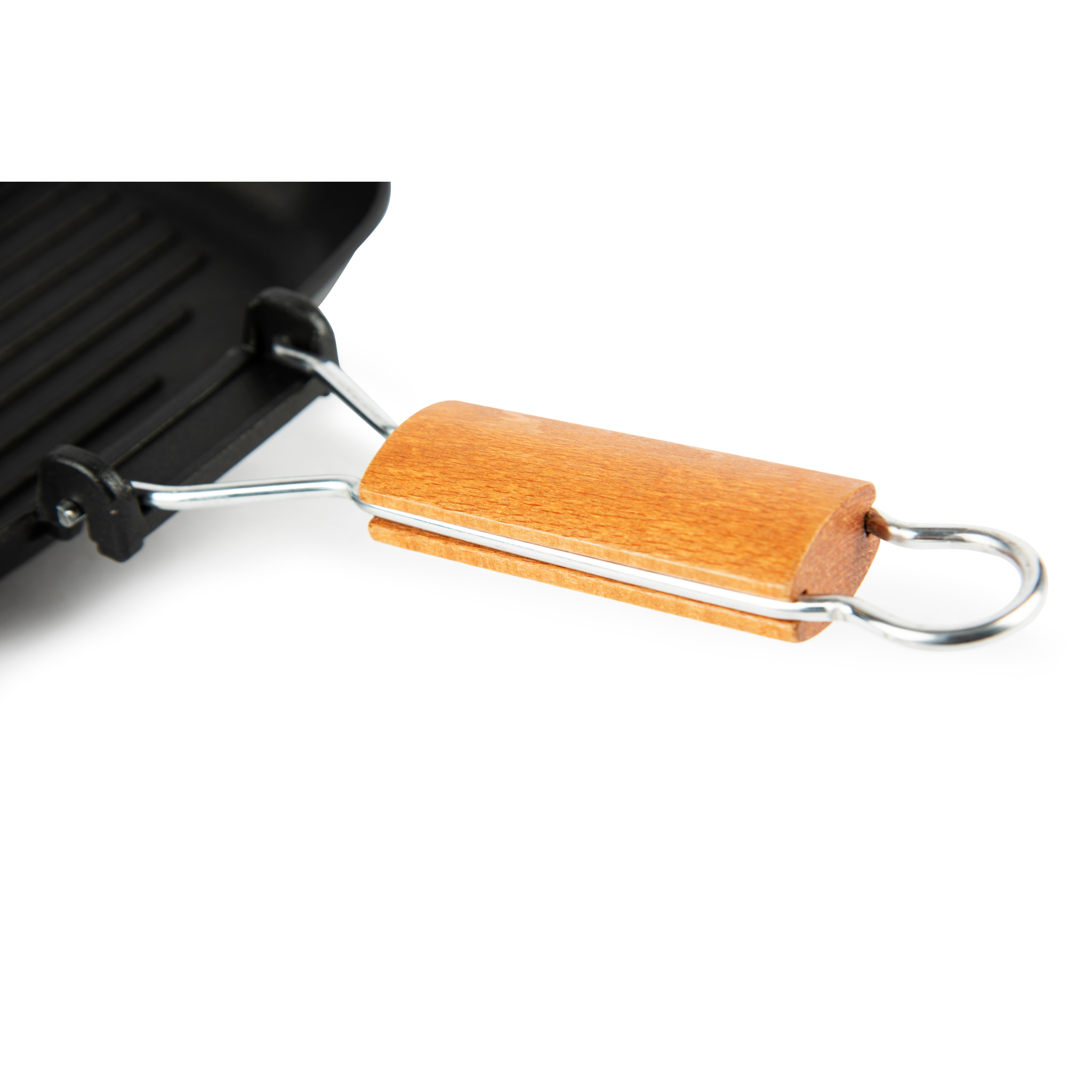 Grill rectangulaire 25 × 35 cm Excelsa – Grigliosa, Acier Noir