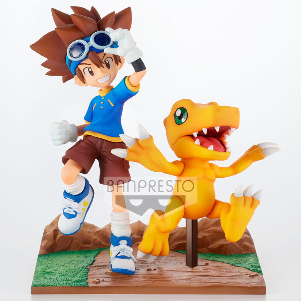 Digimon Adventure Adventure Archives Taichi E Agumon Figura 15cm Banpresto