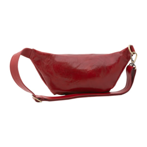 Marsupio  da uomo In Vera pelle Made in Italy 37x16,5x10 cm