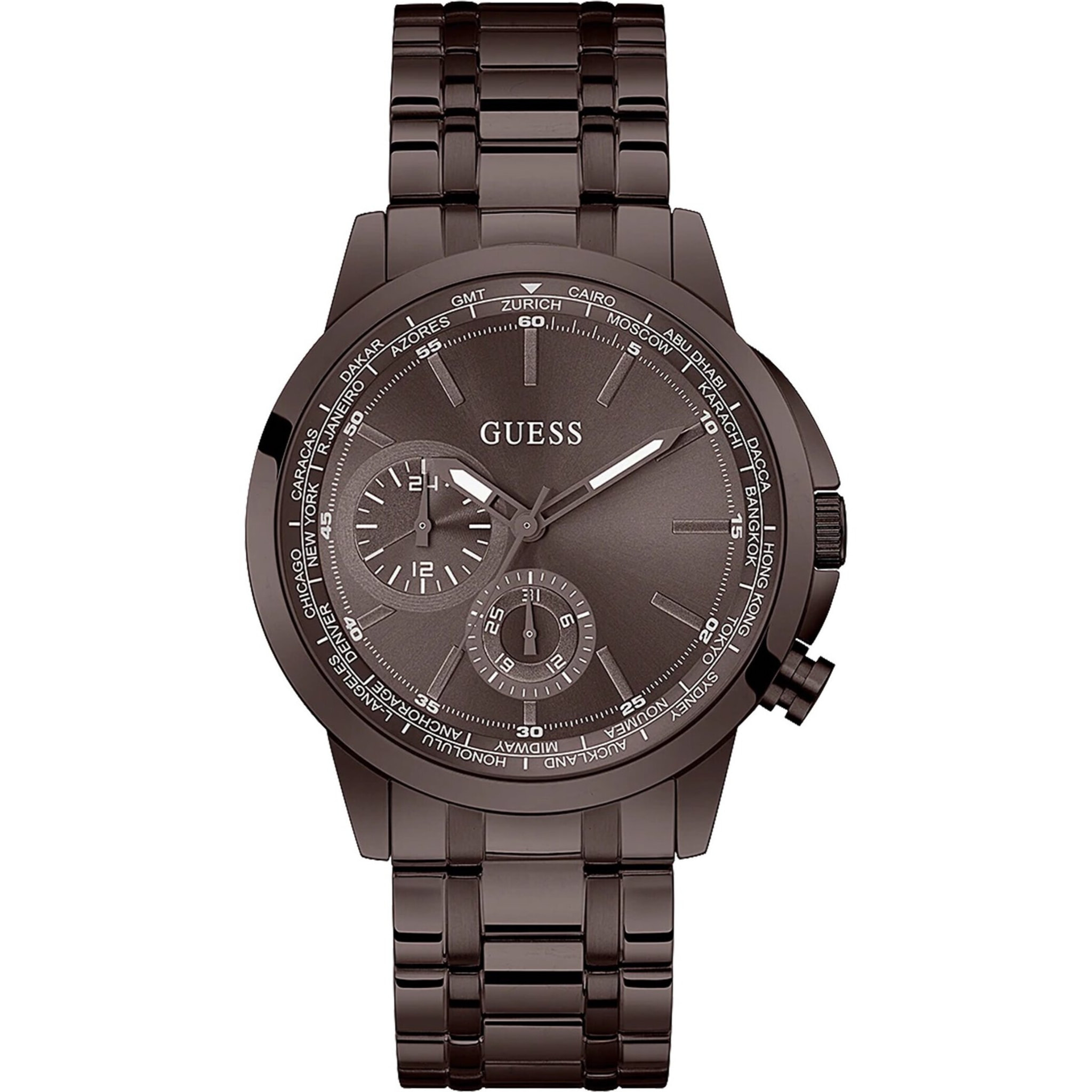 Reloj Guess GW0490G5 Hombre Analogico Cuarzo con Correa de Acero inoxidable