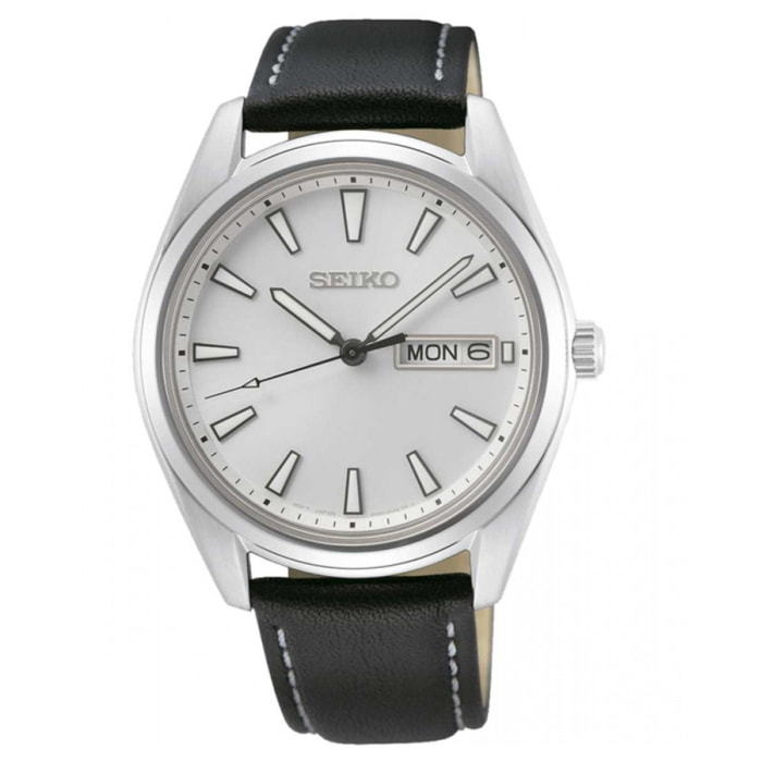 Reloj Seiko SUR447P1 Hombre Analogico Cuarzo con Correa de Cuero