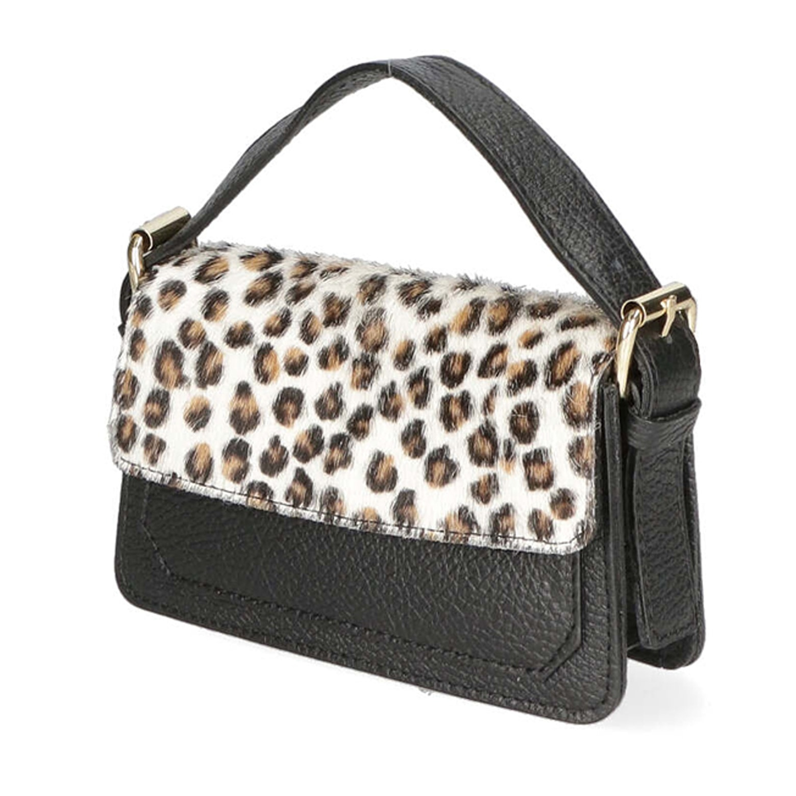 Borsa a mano da donna - Modello Aleide - Vera pelle - 18.0 x 11.0 x 6.5 cm