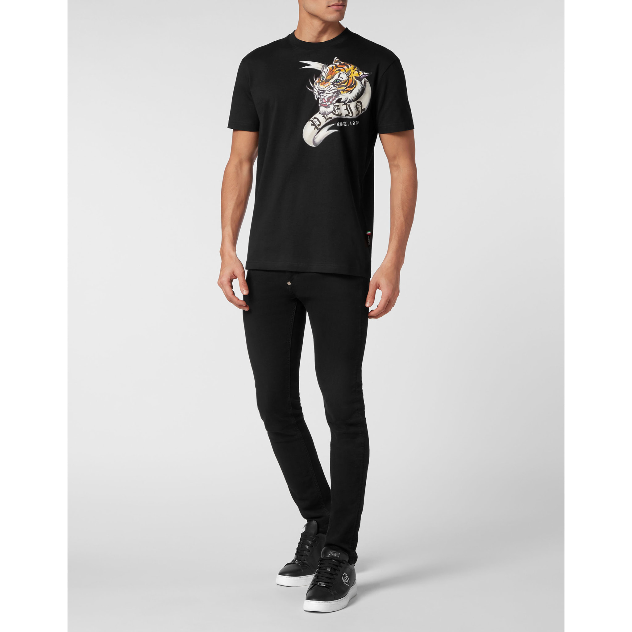 PHILIPP PLEIN T-Shirt Round Neck TATTOO