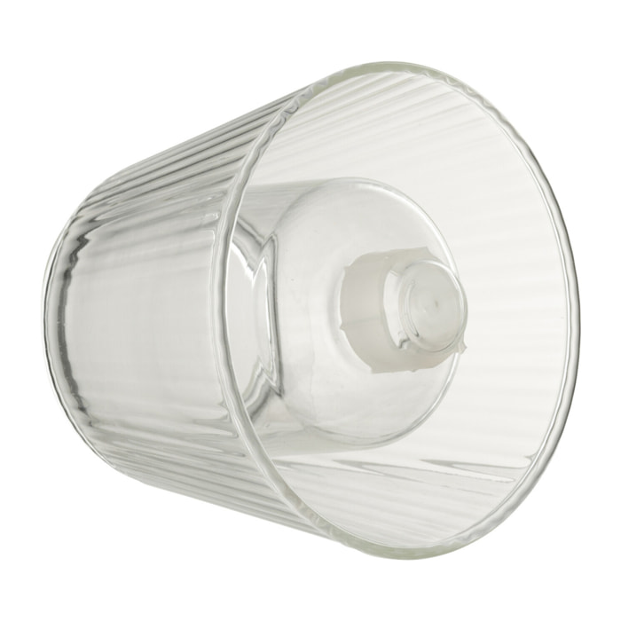 J-Line bougeoir Chapeau - verre - transparent