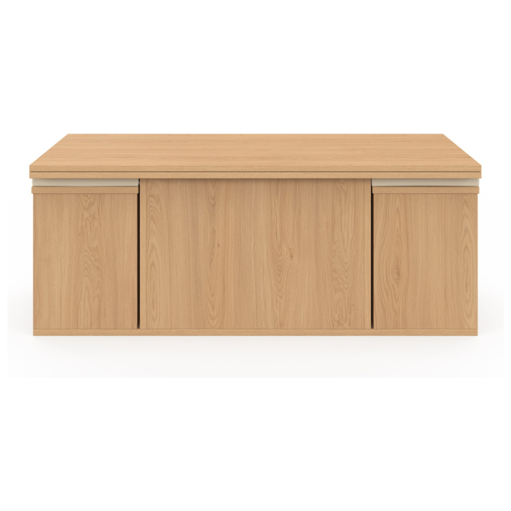 Table basse Tania 2 en 1 avec plateau dépliant et 4 assises