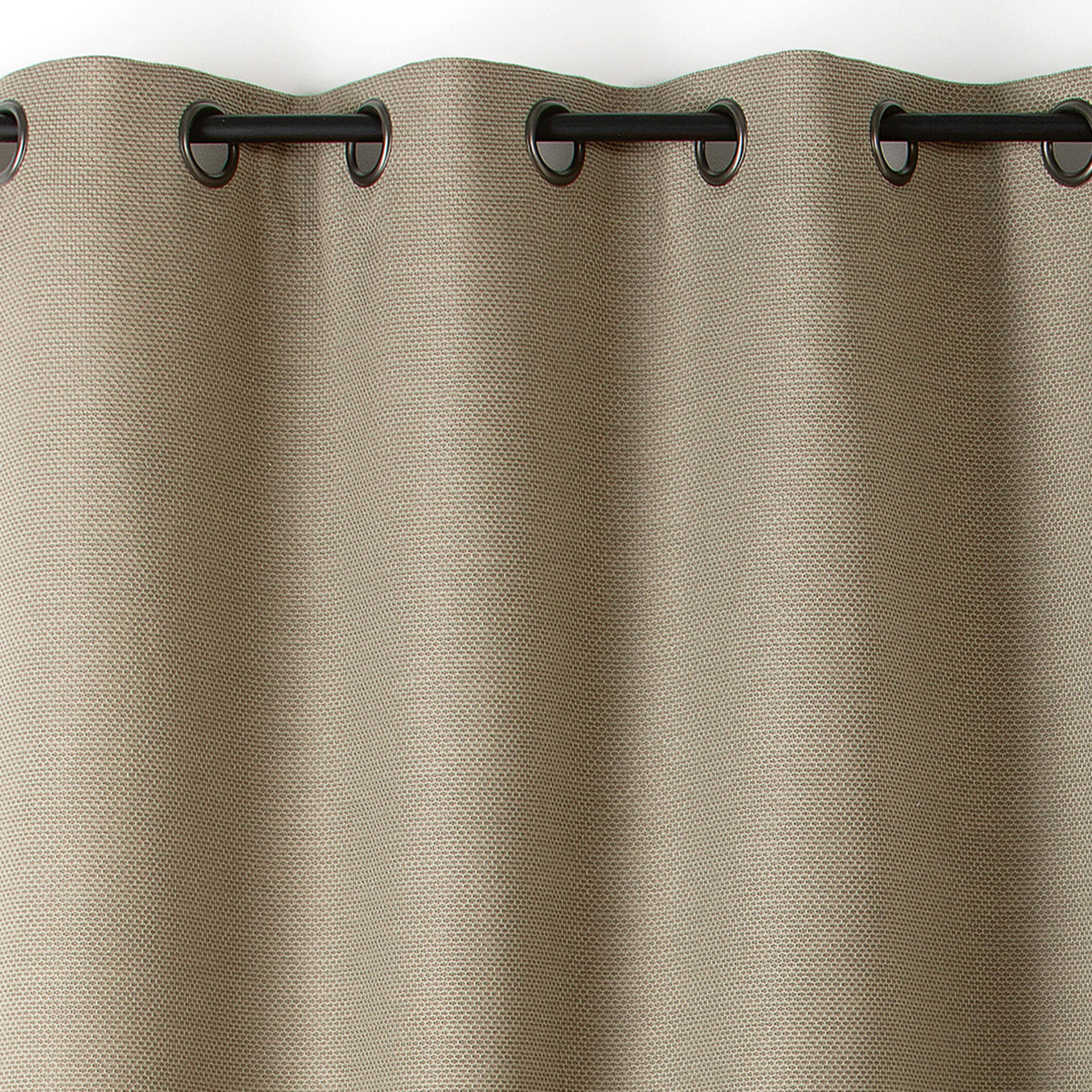 Rideau phonique coton et chanvre tressage naturel - Vert