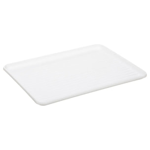 Égouttoir métal avec plateau "Modern Color" blanc