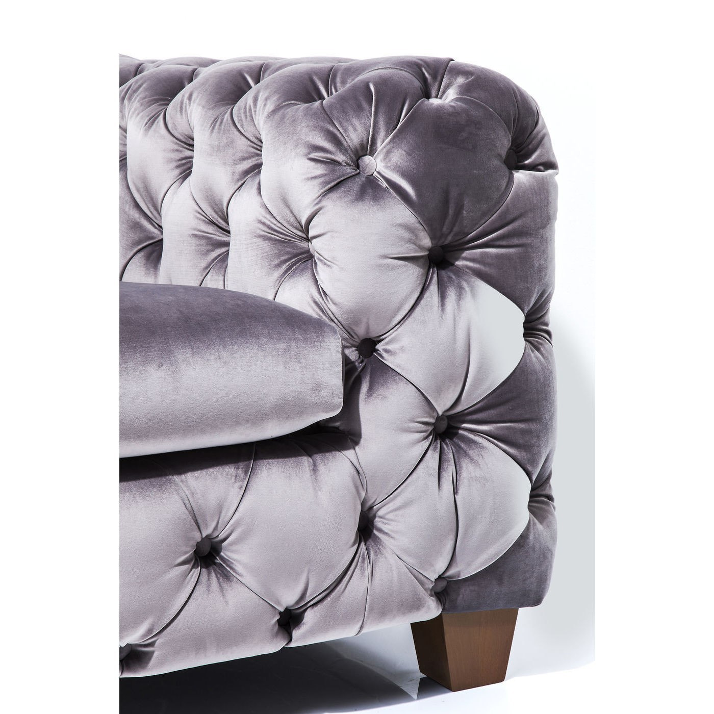 Fauteuil Desire velours gris Kare Design