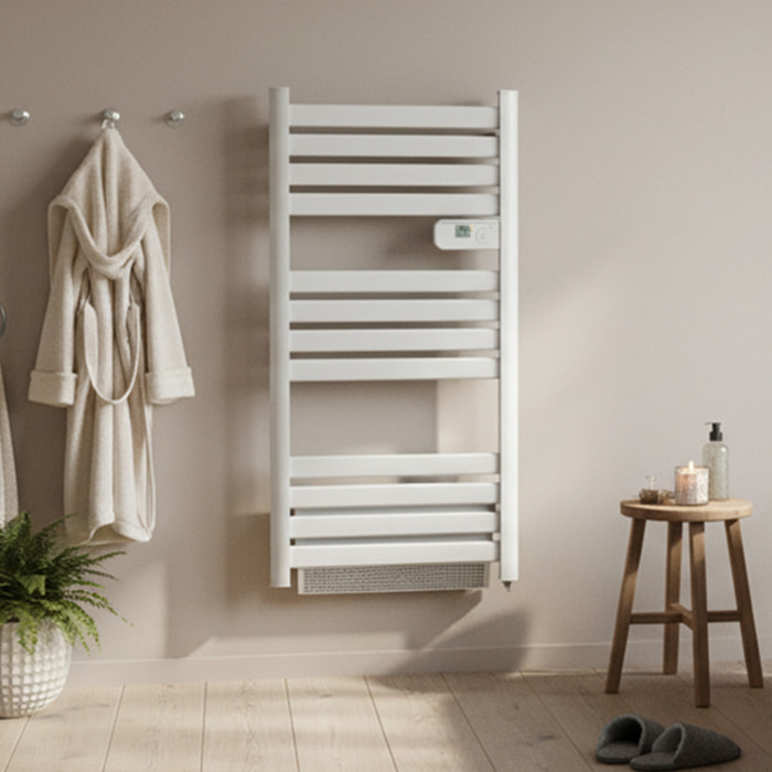 Radiateur sèche-serviette 500w soufflerie 1000w