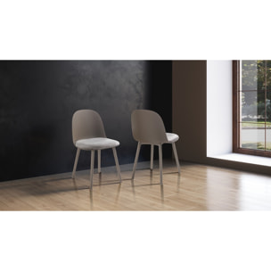 Oresteluchetta Set 4 Sedie TELLA DARK GREY