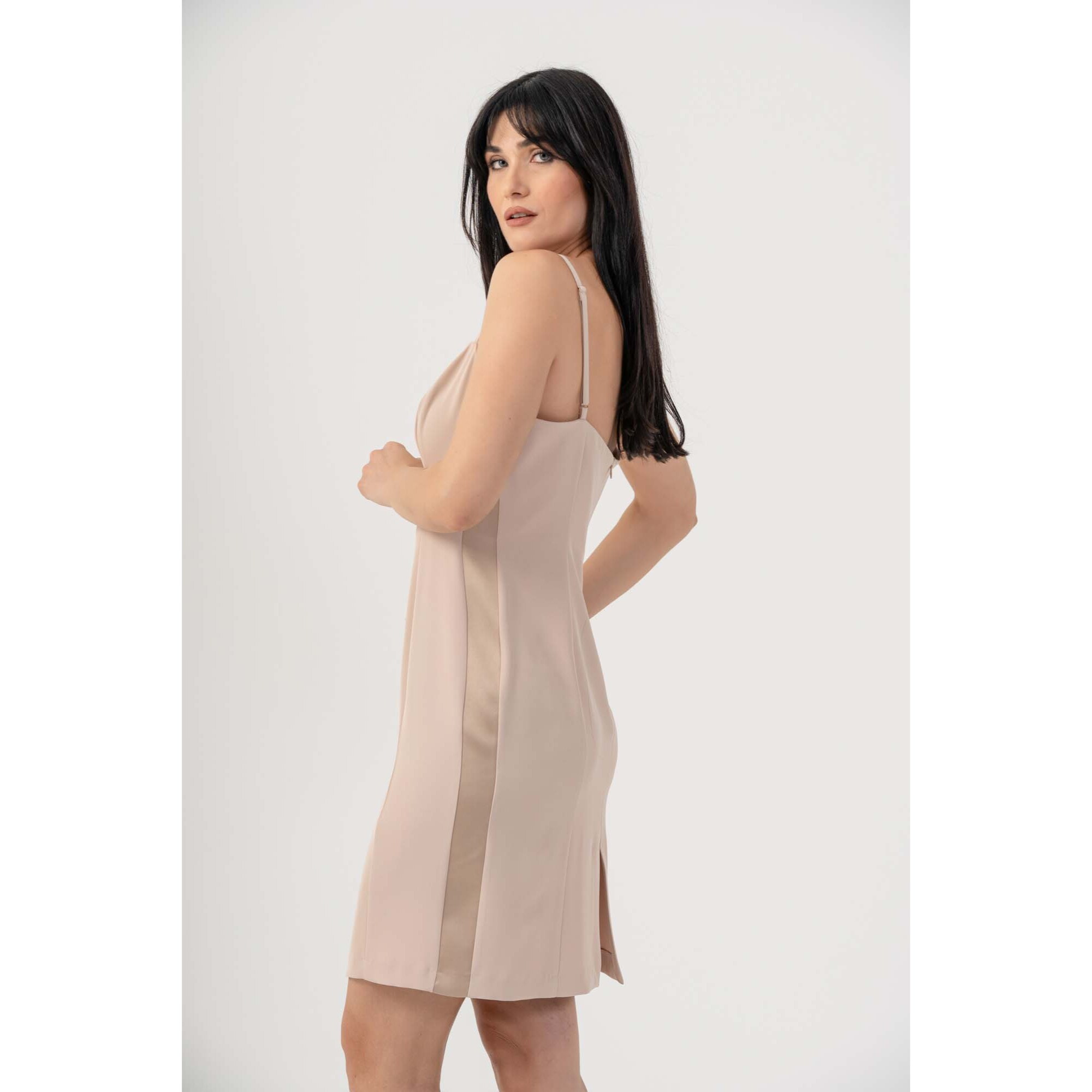 Kocca - Abito con spalline regolabili Donna, Tinta unita, Scollo ampio