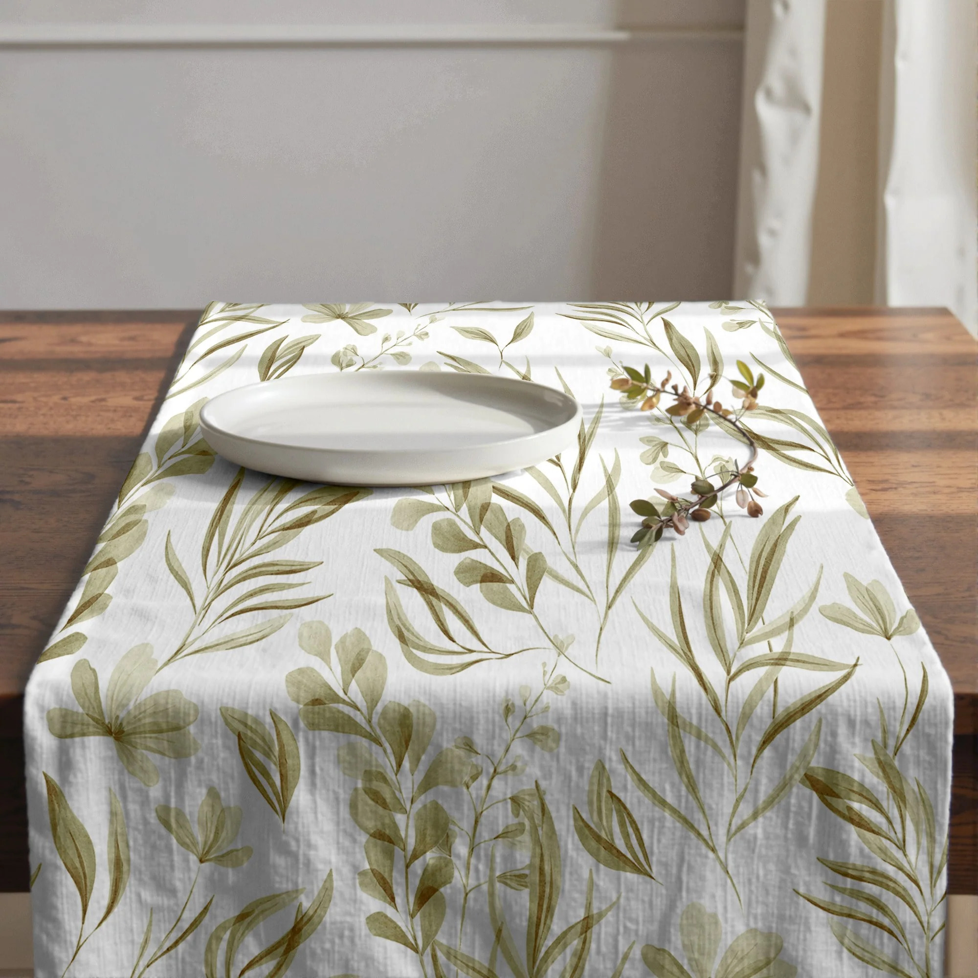 Chemin de table 100 % coton Lia 924 5 High 50x150 cm