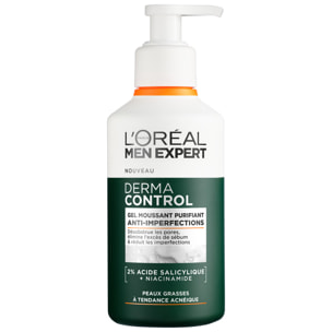 L'Oréal Paris Men Expert Derma Control Gel Moussant Purifiant Anti-Imperfections 260ML