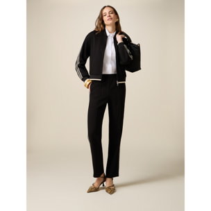 Oltre - Joggers con tape bicolor - Nero