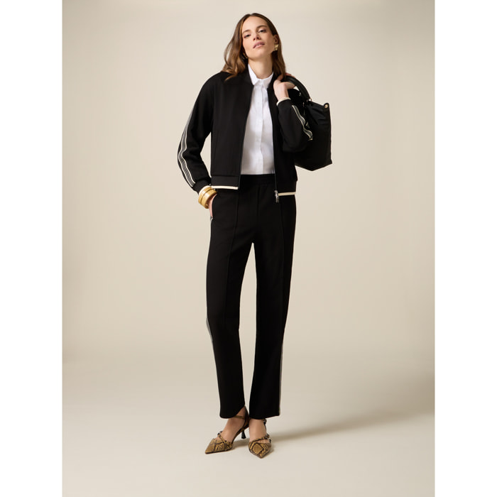 Oltre - Joggers con tape bicolor - Nero