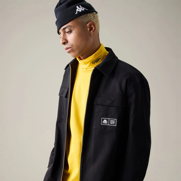 Kappa - Camisas de abrigo Hombre Negro - Authentic Onyde