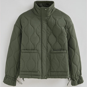 Giubbotto Gadea verde bosco con logo Polo Club