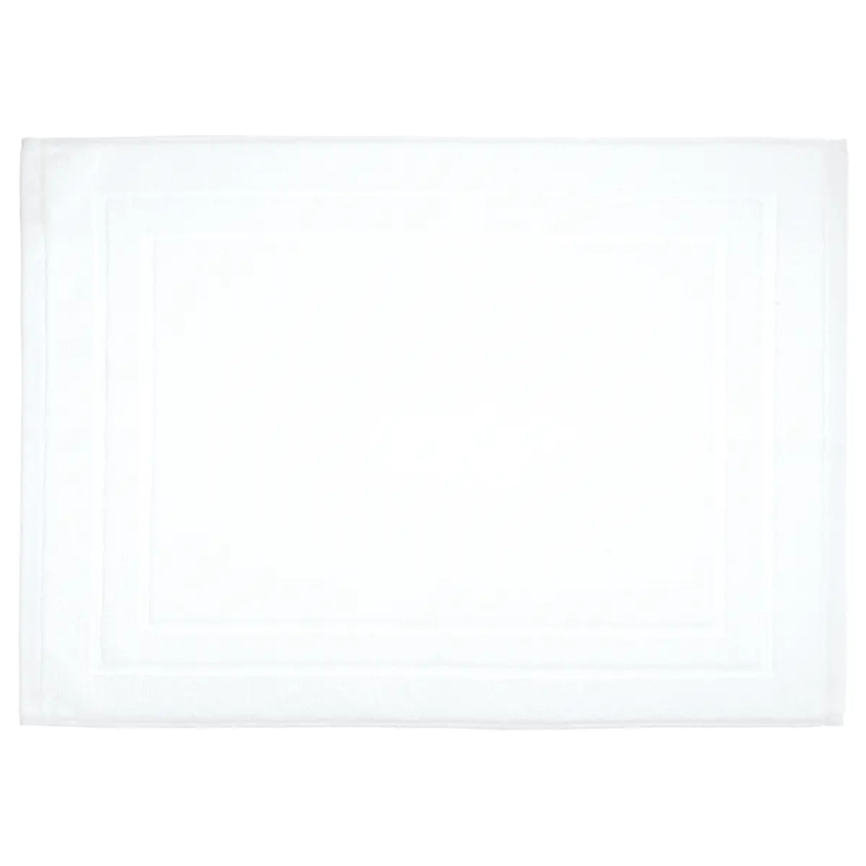 Tapis de bain "Praia" coton blanc 50x70cm