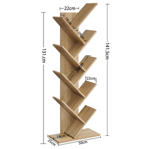 Libreria ad albero Sonoma con 9 ripiani