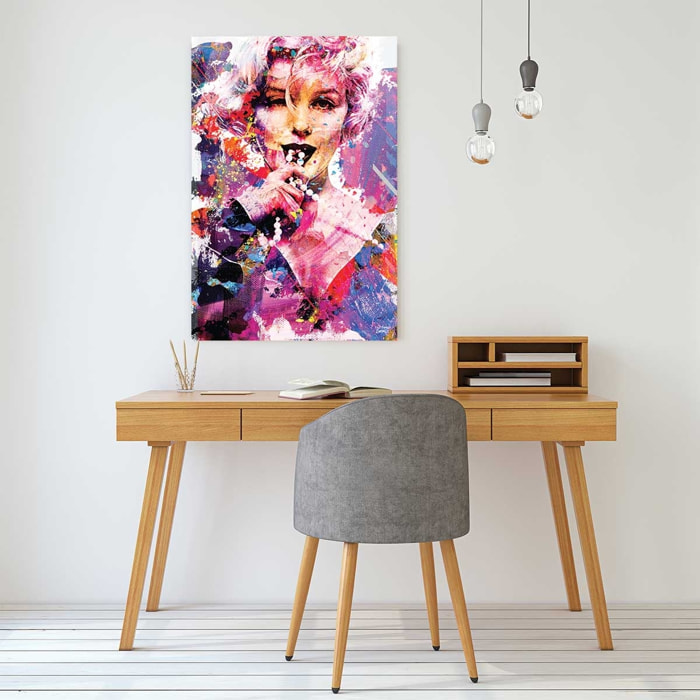 Tableau Affiche illustration graffiti marilyn Tableau alu Dibond