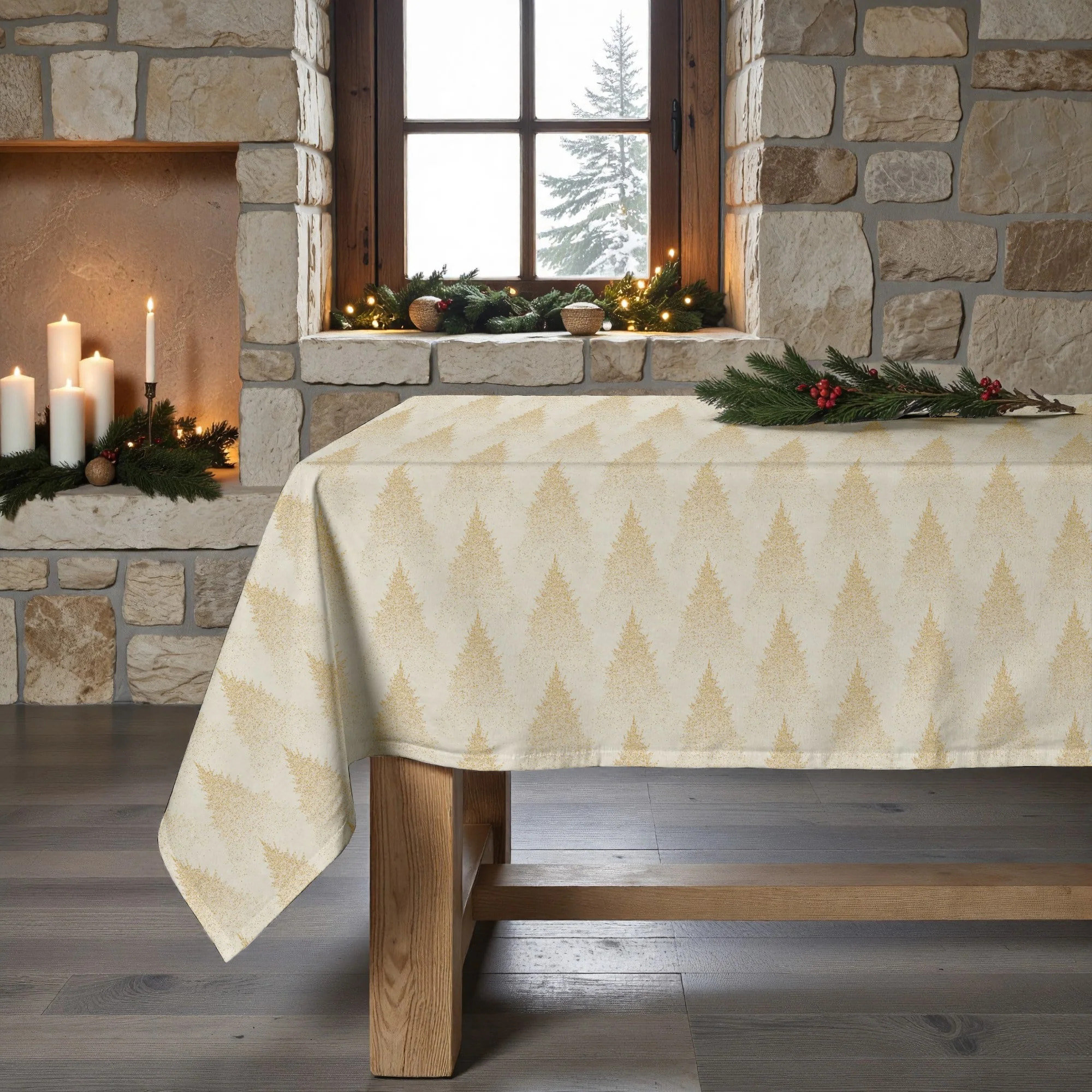 Nappe en résine Anti-tâches Merry Christmas 72